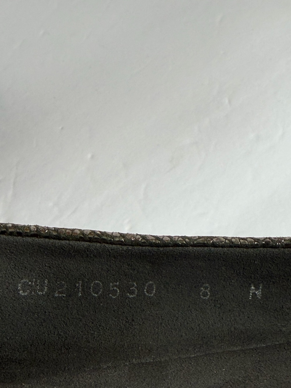 STUART WEITZMAN Tulip Bow Pewter Metallic Nappa Leather Ballet Flats Women’s 8 - Picture 13 of 16